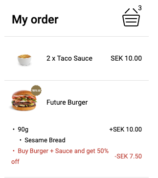 Discount One Item